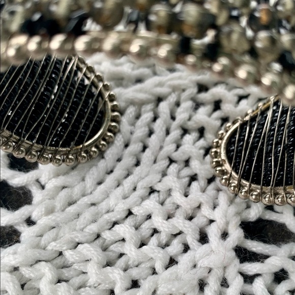 Black Cuff Beaded Bracelet - Picture 7 of 7